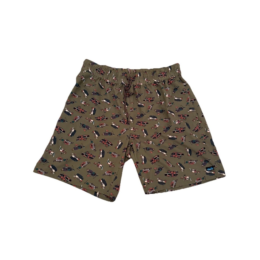 Kavu Men's Costa 7.5" Shorts, Summer Camp, Medium, Pockets, Campers, Tents,‎ RV